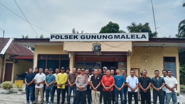 Polsek Gunung Malela Rangkul Pemuda Pamatang Asilom Bangun “Sabuk Kamtibmas”, Antisipasi Kerawanan Jelang May Day