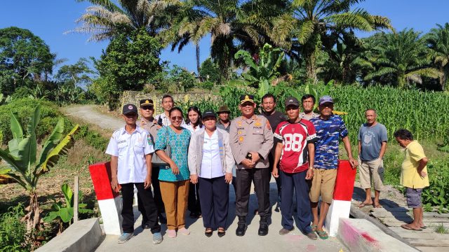 Dari Terpisah Jadi Terhubung: Aksi Nyata Polres Simalungun Bangun Jembatan Harapan Warga