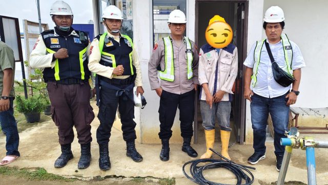 Satpam Pergoki Aksi Pencurian Kabel Listrik, Polsek Bosar Maligas Langsung Amankan Pelaku