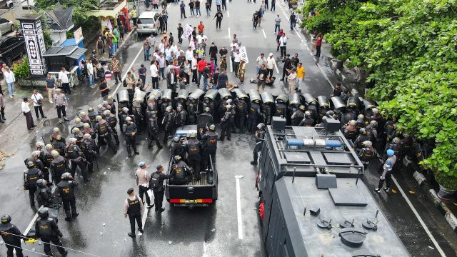 Jalan Merdeka Pematangsiantar Mendadak Ramai, Aparat Bersiaga Penuh, Ini yang Terjadi