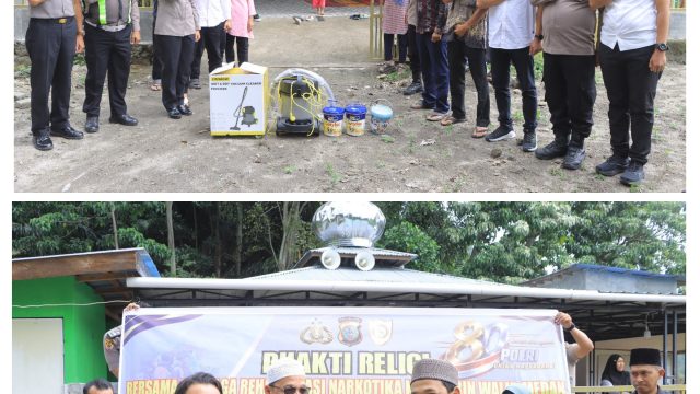 Sambut Hari Bhayangkara ke-80, Polres Samosir Gelar Bhakti Religi di Masjid Nurul Huda