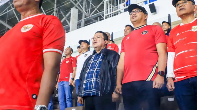 Wali Kota Wesly Silalahi Saksikan Langsung Kemenangan Timnas Indonesia U-19 atas Myanmar di Stadion Utama Sumut