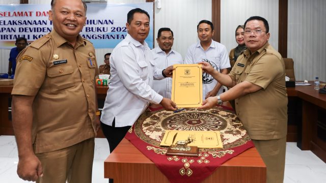 Laba Tembus Rp2,8 Miliar, Perumda Tirta Uli Setor Dividen Rp1,35 Miliar ke Pemko Pematangsiantar