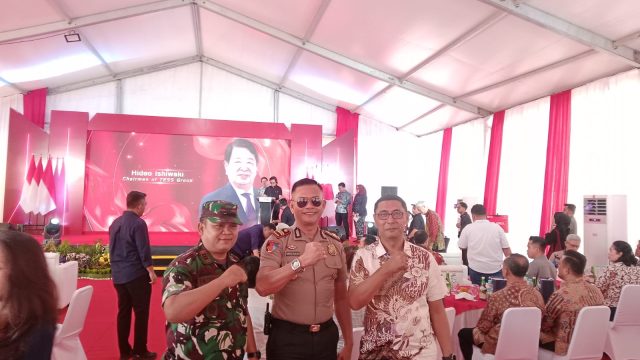Kapolsek Bosar Maligas Hadiri Peresmian Pabrik Biopelet PT PTEC di KEK Sei Mangkei, Kolaborasi Indonesia-Jepang Dukung Energi Terbarukan