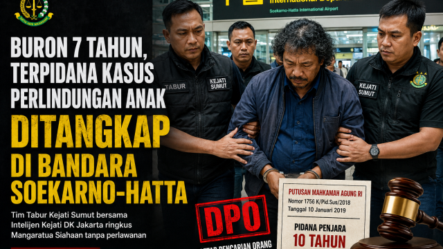Akhir Pelarian Mangaratua Siahaan, DPO Kasus Perlindungan Anak Diciduk di Bandara Soekarno-Hatta
