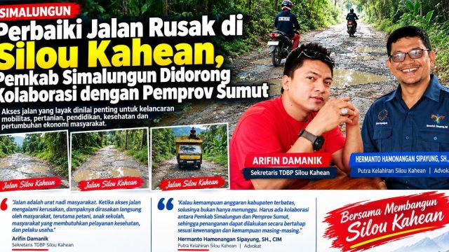 Puluhan Kilometer Jalan Rusak di Silou Kahean Disorot, Pemkab Simalungun Didorong Gandeng Pemprov Sumut