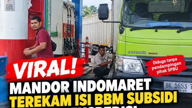 Viral di Pematangsiantar! Pengisian BBM Subsidi ke Truk Ekspedisi Indomaret Disorot